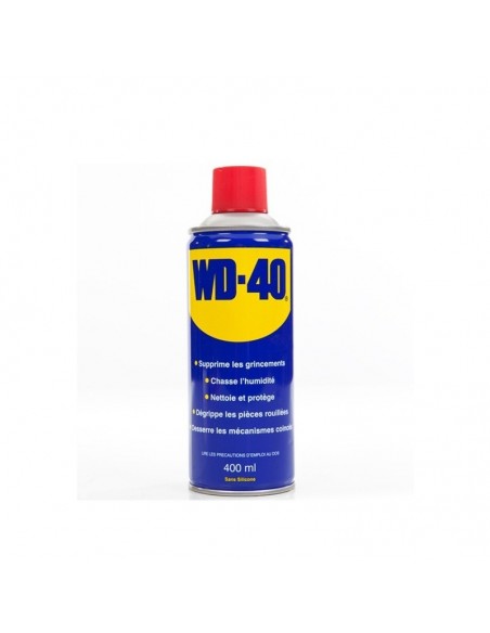 WD 40. Protège, dégrippe, nettoie, lubrifie. 400 ml