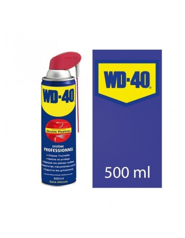 WD 40. Protège, dégrippe, nettoie, lubrifie. 500 ml système professionnel