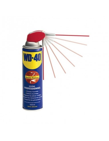 WD 40. Protège, dégrippe, nettoie, lubrifie. 500 ml système professionnel