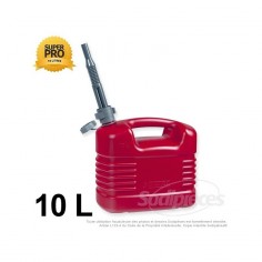 Bidon plastique 10 litres. Essence, huile, liquide alimentaire.