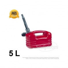 Bidon plastique 5 litres. Essence, huile, liquide alimentaire