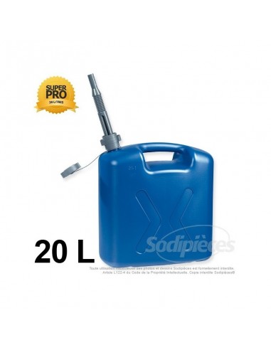 Bidon renforcé, plastique, 20 litres.