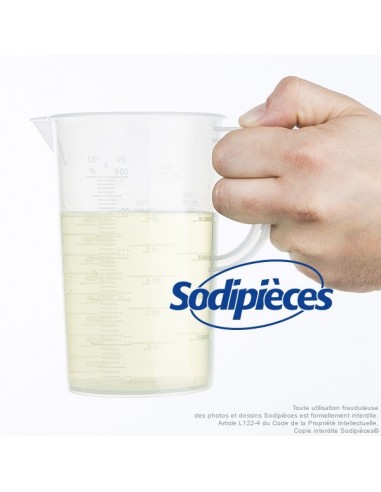 Broc doseur 0,5 L. Graduation en % pour mélange