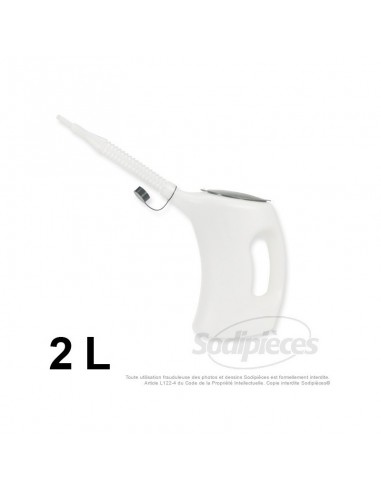 Broc doseur avec graduation 2 L. Couvercle, bec verseur