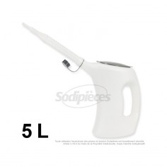 Broc doseur avec graduation 5 L. Couvercle, bec verseur