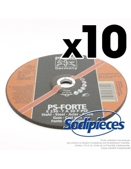 Disque Pferd à ebarber metaux diam 230 mm