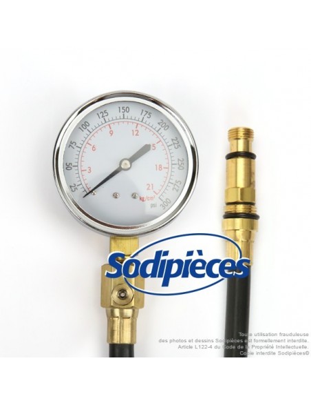 Compressiomètre pour petits moteurs - Raccord Ø 14 ou 18 mm