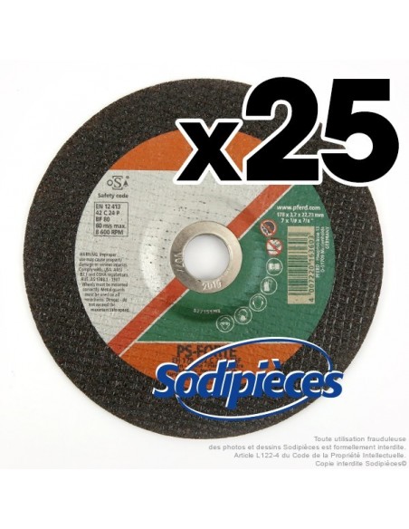 Disque à tronçonner Pferd matériaux, diam 178 mm