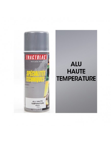 Bombe peinture spéciale motoculture. Alu HT. 400 ml
