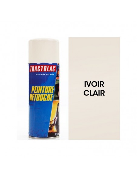 Bombe peinture spéciale motoculture. Ivoire clair. 400 ml.