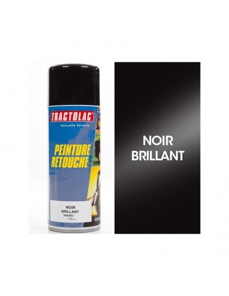 Bombe peinture spéciale motoculture. Noir brillant ST. 400 ml