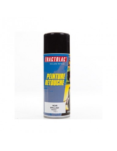 Bombe peinture spéciale motoculture. Noir brillant ST. 400 ml