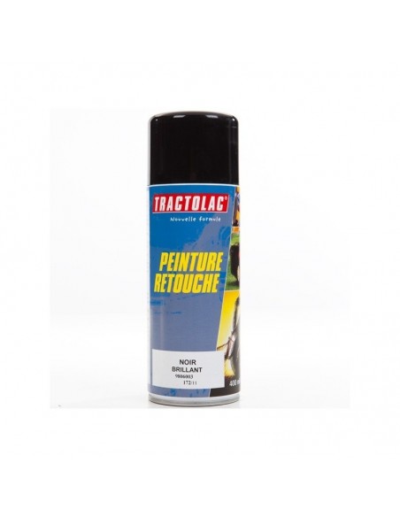 Bombe peinture spéciale motoculture. Noir brillant ST. 400 ml