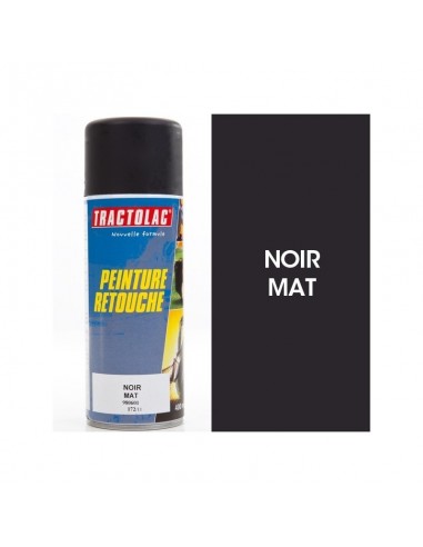 Bombe peinture spéciale motoculture. Noir mat STD. 400 ml