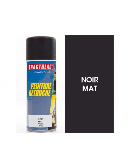 Bombe peinture spéciale motoculture. Noir mat STD. 400 ml