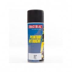 Bombe peinture spéciale motoculture. Noir mat STD. 400 ml 2