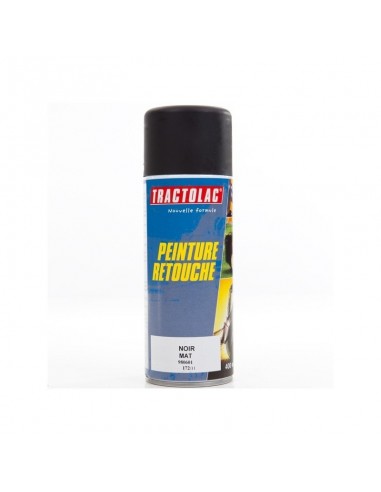 Bombe peinture spéciale motoculture. Noir mat STD. 400 ml