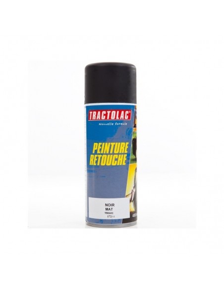 Bombe peinture spéciale motoculture. Noir mat STD. 400 ml