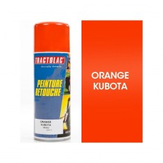 Bombe peinture spéciale motoculture. Orange Kubota. 400 ml