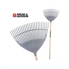 Balai à gazon pro 24 dents . Spears & Jackson. Polypropylène + manche bois