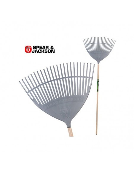 Balai à gazon pro 24 dents . Spears & Jackson. Polypropylène + manche bois