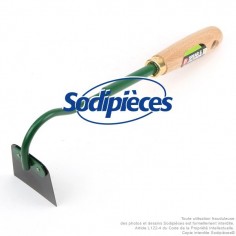 Binette à fleur manche bois