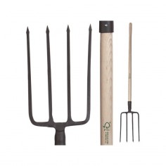 Fourche à bêcher. Dents carrées