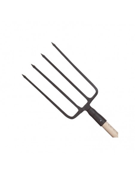 Fourche à bêcher. Dents carrées