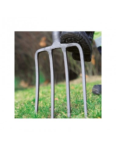 Fourche à bêcher. Dents carrées