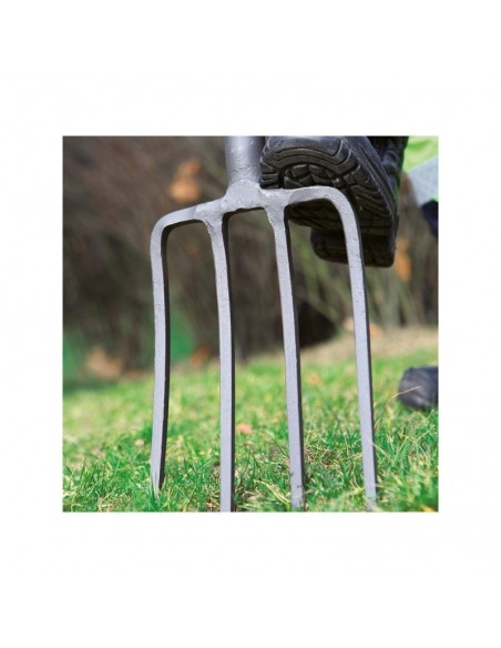 Fourche à bêcher. Dents carrées