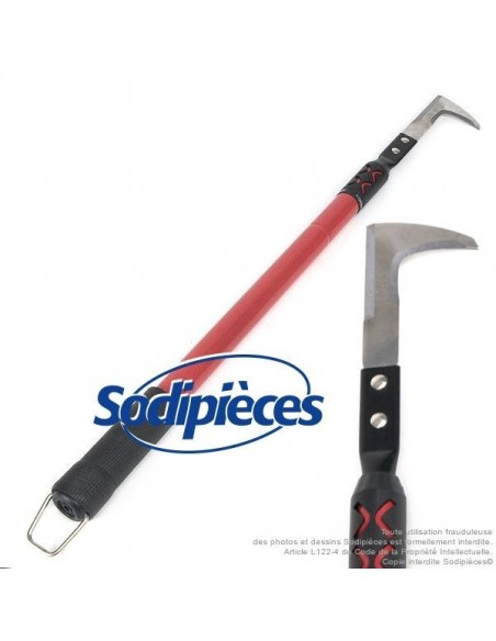 Grattoir télescopique 70 cm à 1 mètre. inox