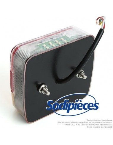 Feu arrière 4 fonctions LED. L'unité