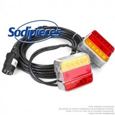 Feux arrières LED magnétique pour attelage, remorque