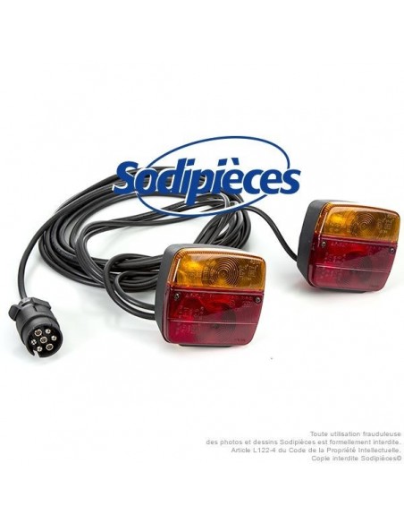 Feux de signalisation arrière magnétique