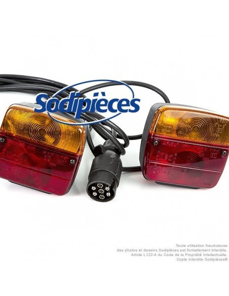 Feux de signalisation arrière magnétique