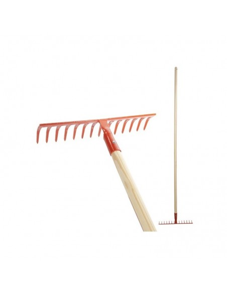 Rateau à douille forgée 14 dents courbées