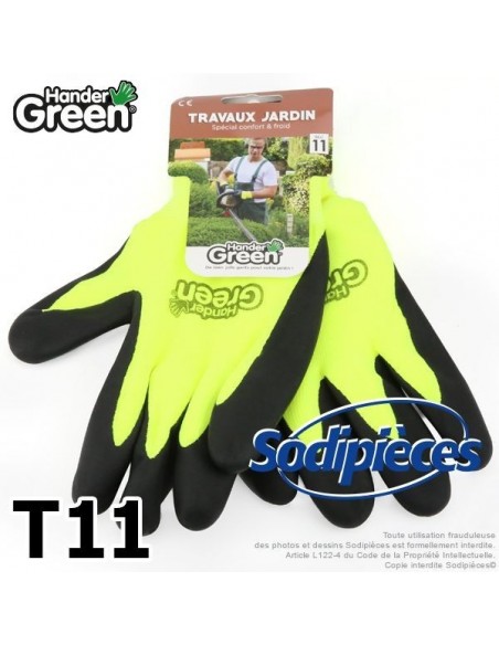 Gants double protection. Confort froid. HanderGreen® T11