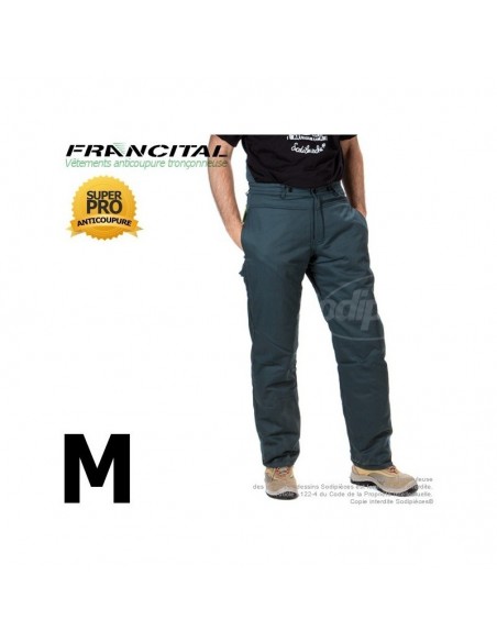 Pantalon anticoupure tronçonneuse. Francital. Taille M