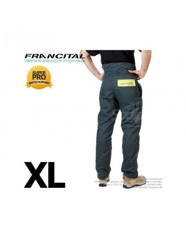 Pantalon anticoupure tronçonneuse. Francital. Taille XL
