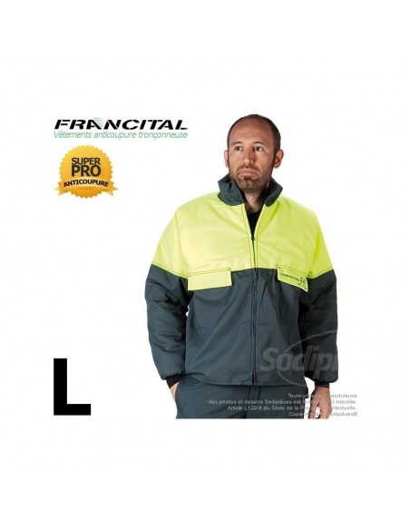 Veste anticoupure tronçonneuse. Francital. Taille L