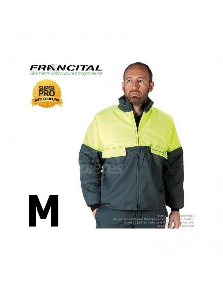 Veste anticoupure tronçonneuse. Francital. Taille M