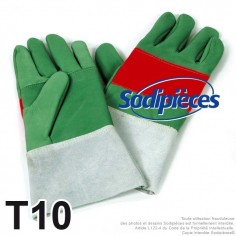 Gants spécial forestier avec manchon poignet. Taille 10