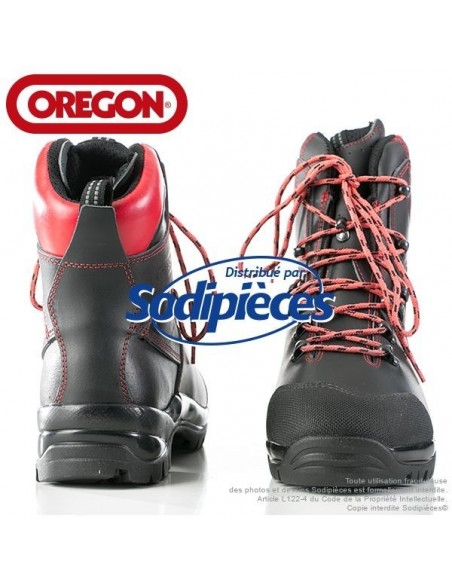 Bottes forestières cuir de protection Oregon. Class 1 (20m/s). T.46