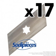 Couteaux scarificateurs pour Kynast  110.000.367, 110.006.067, 00.1857.32. Jeu de 17