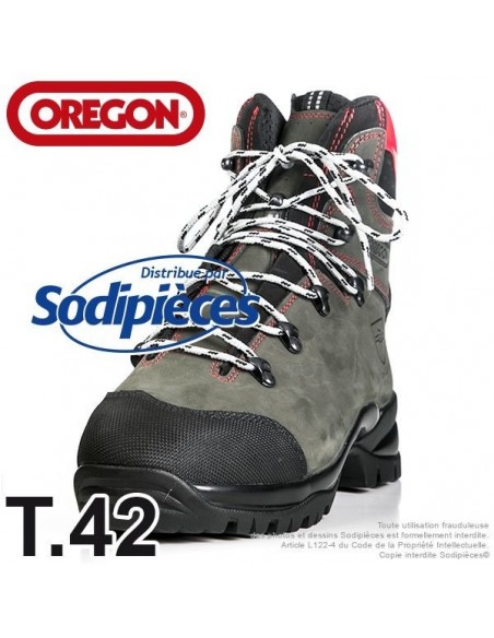Bottes forestières cuir de protection Oregon. Class 2 (24m/s). T.42
