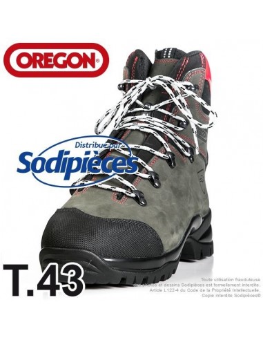 Bottes forestières cuir de protection Oregon. Class 2 (24m/s). T.43