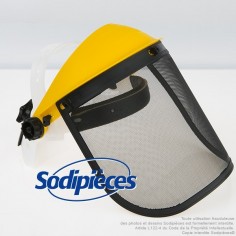 Visière avec écran grillage métallique 2