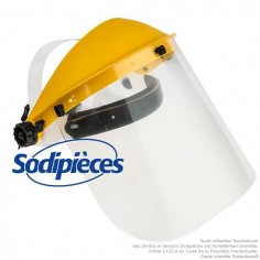 Visière polycarbonate relevable pour protection visage