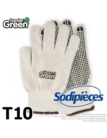 Gants anti-dérapant. Atelier et jardin. HanderGreen® T10