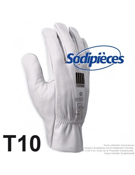 Gants de manutention. Taille 10